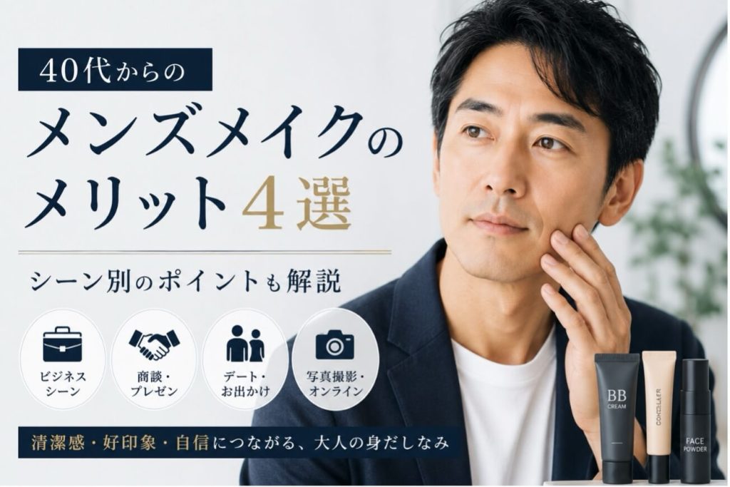 40代からのメンズメイクのメリット4選