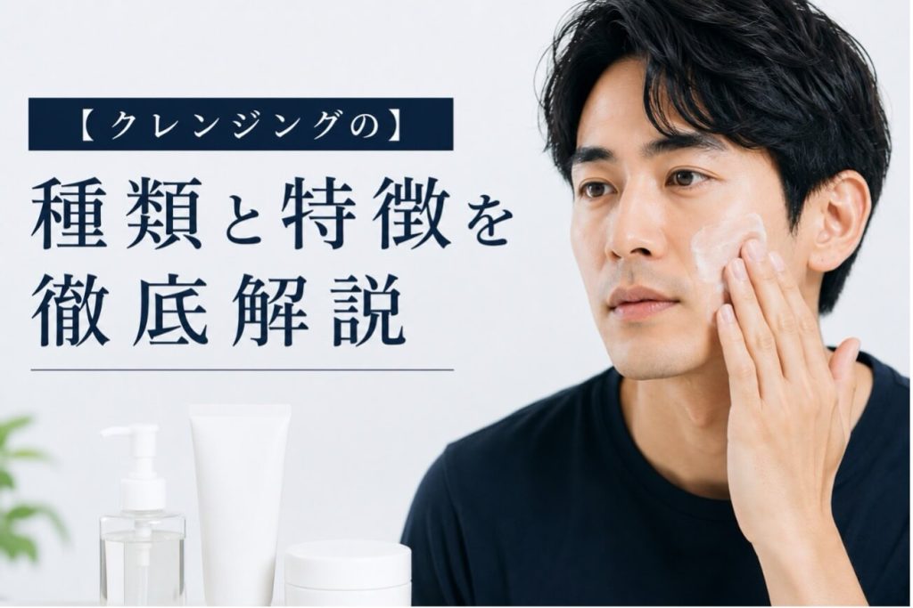 メンズのためのクレンジング選び方ガイド｜タイプ別の特徴を徹底解説
