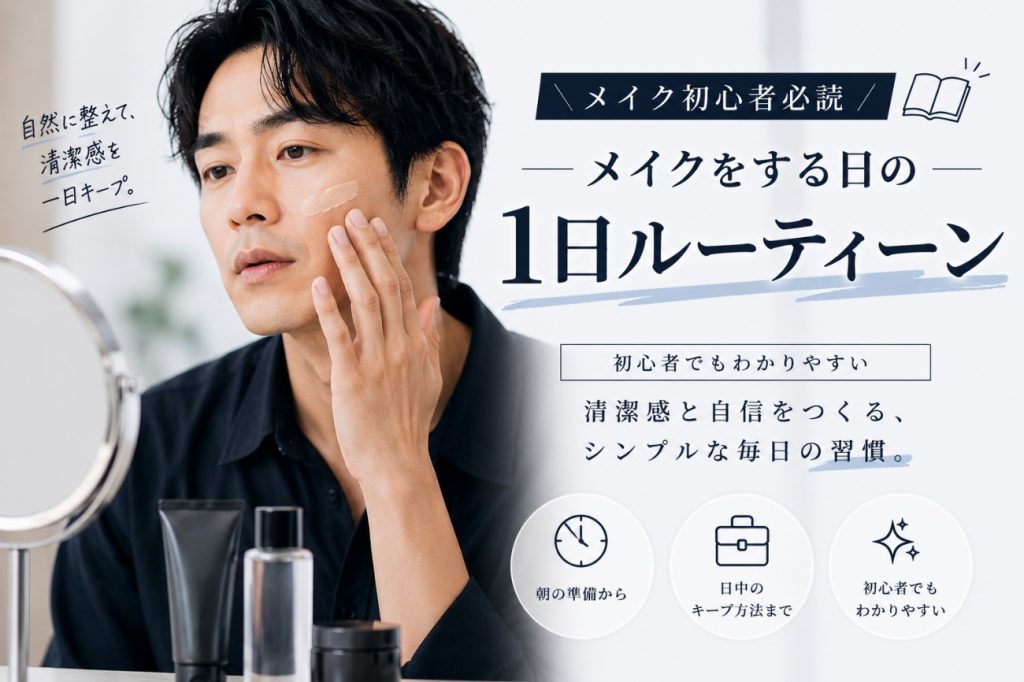 【メイク初心者必読】メイクする日の1日ルーティーン